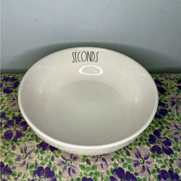 Rae Dunn Pasta Bowl Seconds Please - Picture 2 of 8